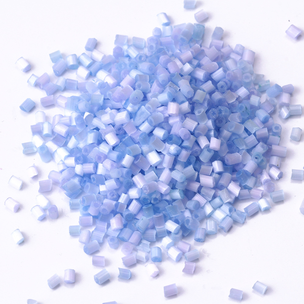 high quality blue matte beads