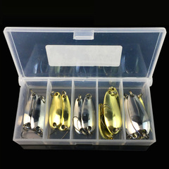 Weihe Makou Set, Spoon-Type 2.5/3.5/5g Micro-Item Makou Sequin Fish Lure, Iron Sheet Lure for Cross-Border Fishing