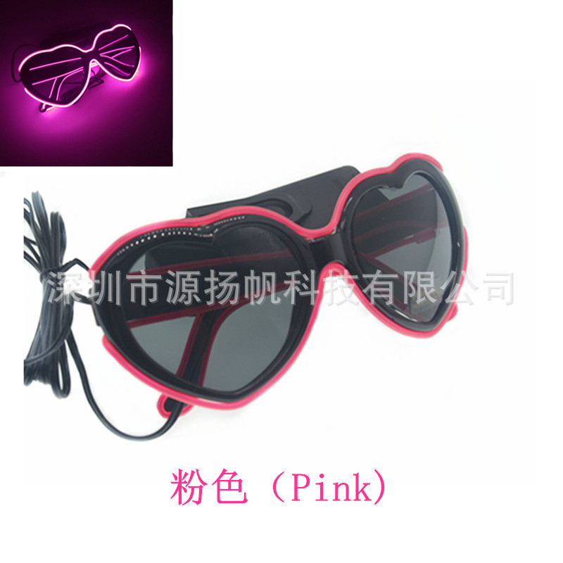 EL glowing glasses