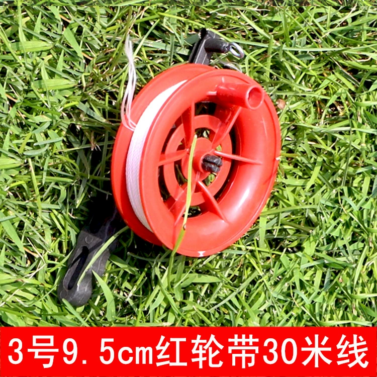 Оптовые продажи Weifang Kite Wheel, детский мультяшный воздушный зонд, цепь линии панели для полета, спутник, красное колесо