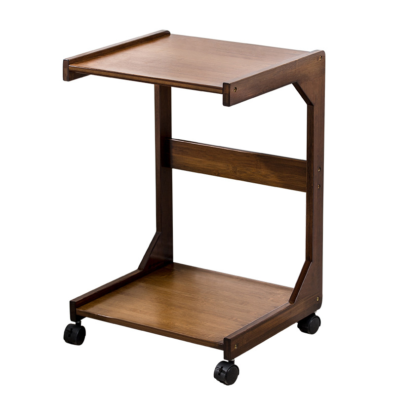 Moderno minimalista sofá lado esquina Mesa mesita de noche Mini Mesa de té mesa de bambú lado gabinete hogar pequeña mesa cuadrada