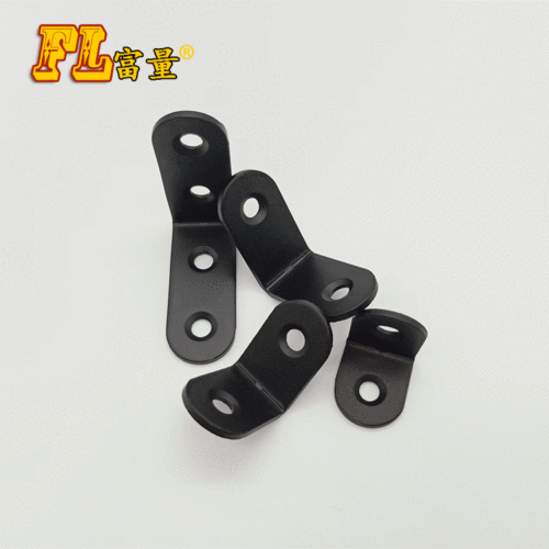 Thickened painted black corner code L-shaped triangle bracket shelf support connector 90-degree stainless steel right angle