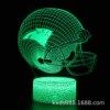 Baseball cap for rugby, LED touch night light, creative table lamp, remote control, 3D, creative gift