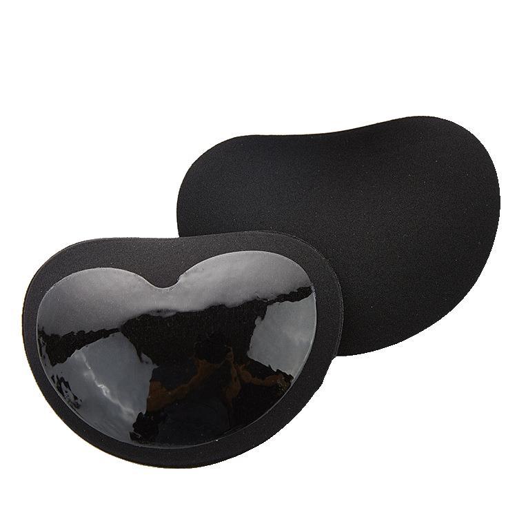 Cojín de pecho engrosado autoadhesivo en forma de corazón de pollo para mujer con sujetador adhesivo almohadilla de esponja invisible para ropa interior de inserción de silicona transfronteriza