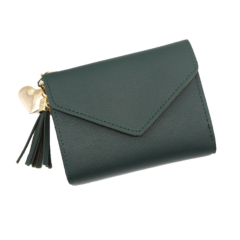 Suministro directo de fábrica estilo coreano las mujeres corto moda embrague gran capacidad niña cremallera monedero