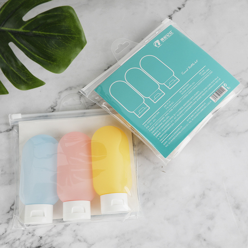 Langwei manguera apretón sub-botella de loción bolsa de lavado traje de viaje champú limpiador facial Gel de Ducha