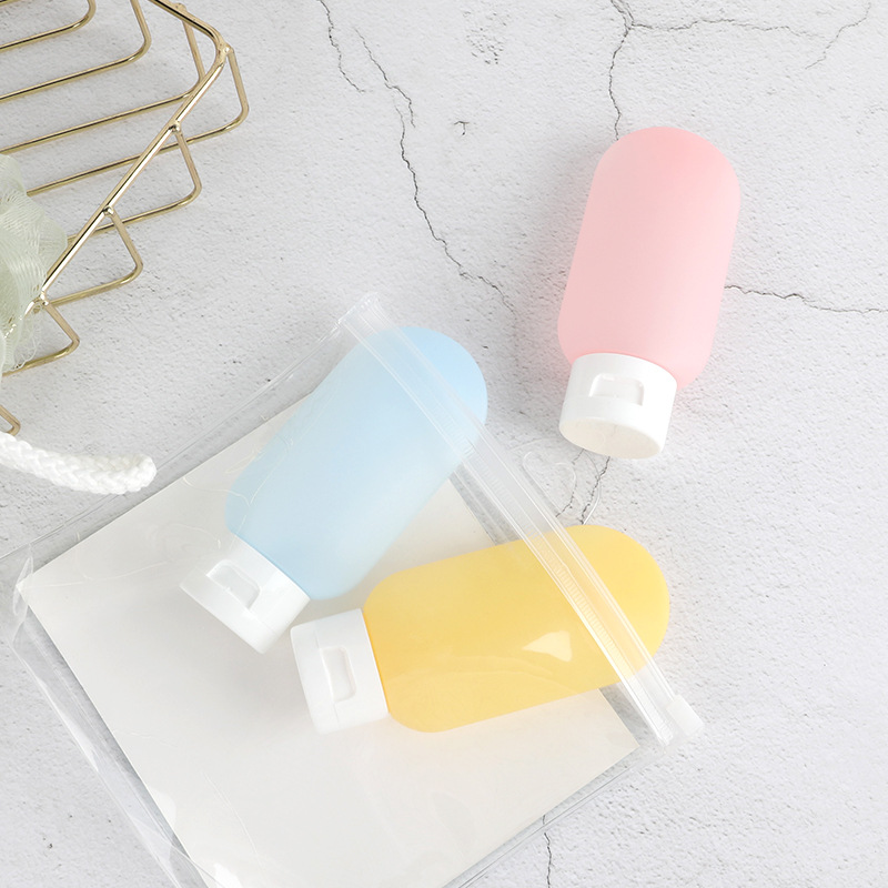 Langwei manguera apretón sub-botella de loción bolsa de lavado traje de viaje champú limpiador facial Gel de Ducha