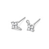 Earrings, zirconium, accessory handmade, silver 925 sample, wholesale