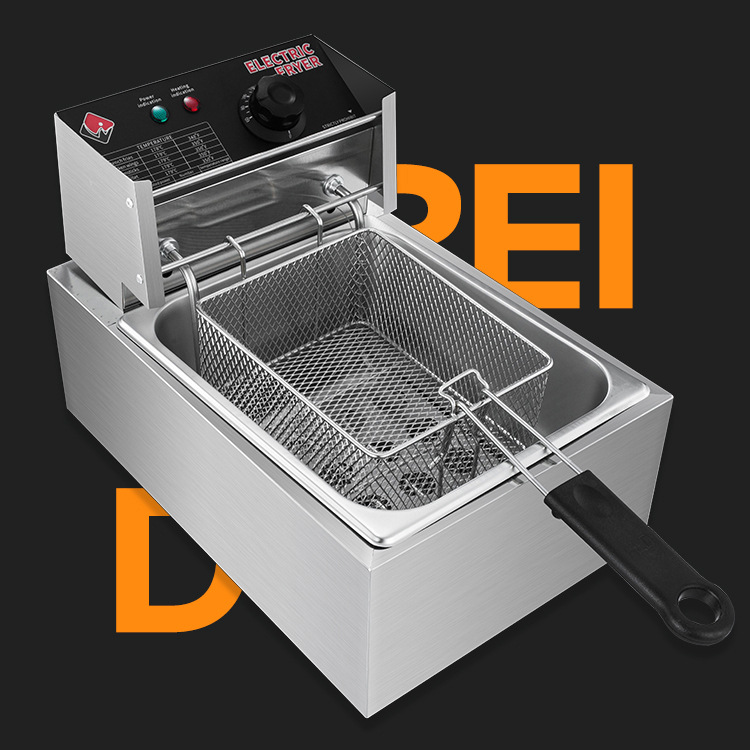 精选商用加厚不锈钢电炸锅炸炉 油炸锅 炸串机 炸薯条机 单缸双缸