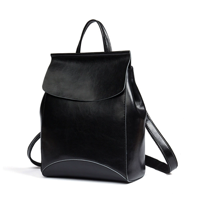 Backpack, fashionable universal leather shoulder bag