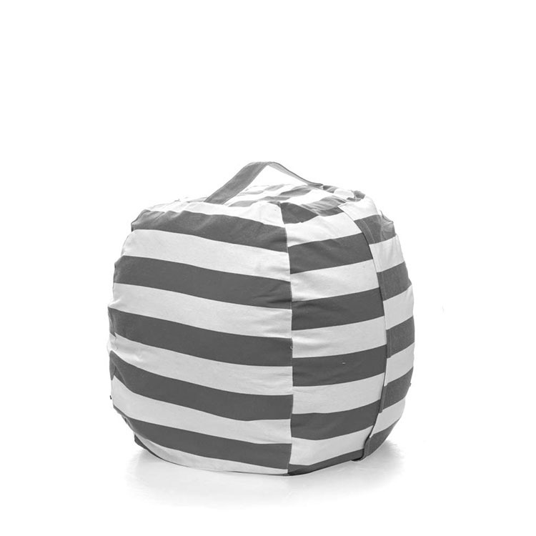 S361儿童毛绒玩具收纳袋衣物收纳豆袋多用收纳帆布整理袋帆布豆袋