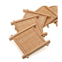 Wholesale Tic-Tac-Toe Tea Trivet Bamboo Tea Trivet Natural Bamboo Tea Trivet Tea Accessories Tea Ceremony Zero Parts