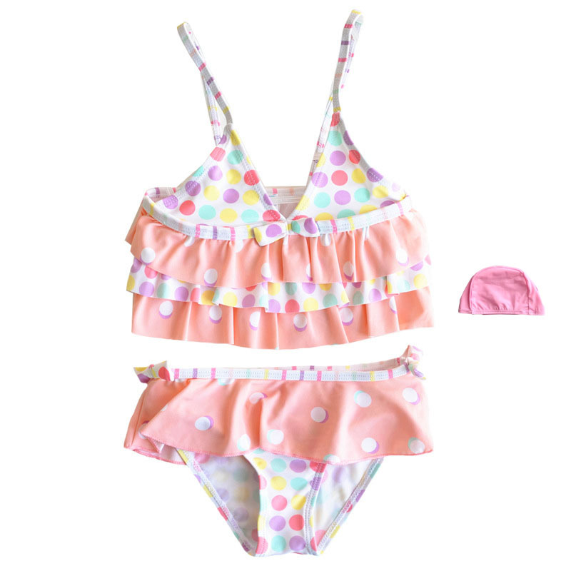 Children's swimwear, swimming cap, cute set, 3 pieces, princess style 3