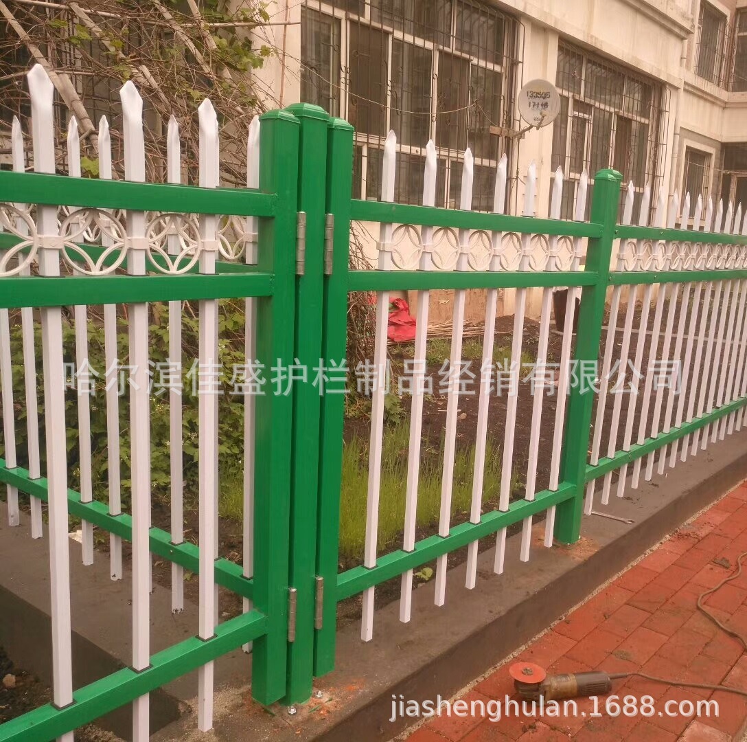 锌钢护栏学校小区栅栏防护栏 锌钢铁艺隔离栏 厂区别墅隔离栏杆