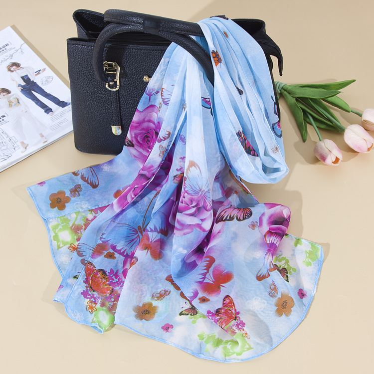 Damen Sommer Halstuch Aus Eisseide Elegantes Koreanisches Tuch_voghion.com