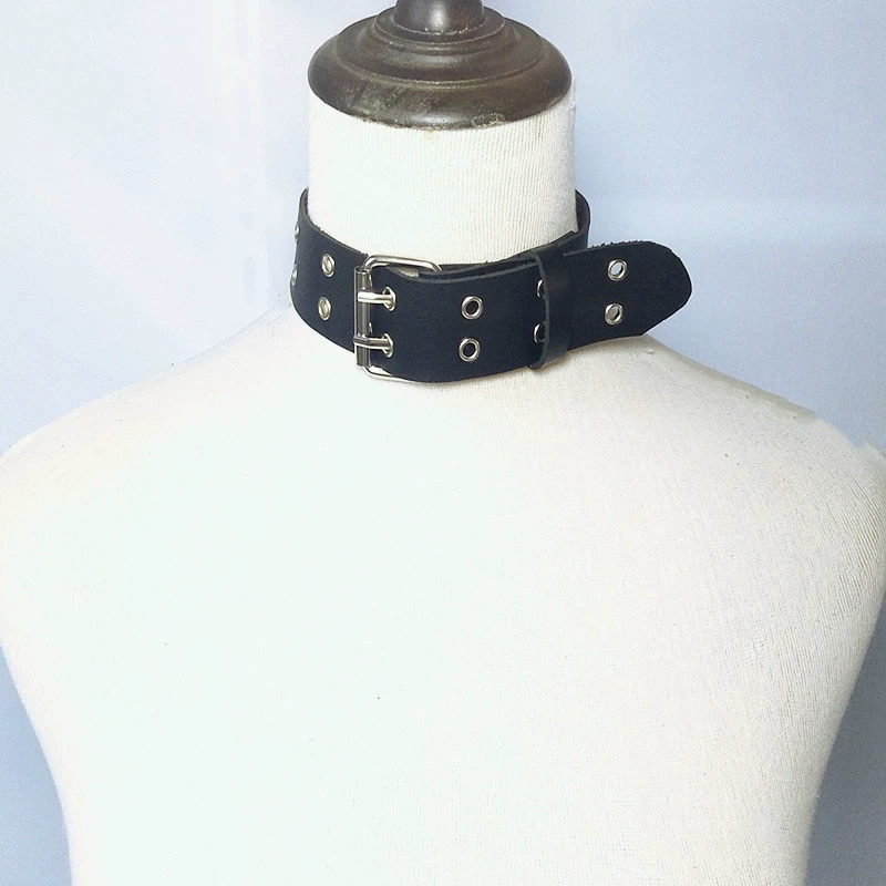 Плетёное чокер из искусственной кожи Retro PU, браслет из полиуретана, панк-европейский городской стиль, регулируется 50×3 см