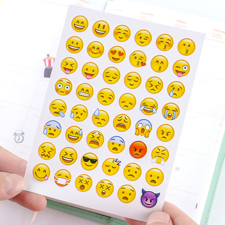 Emoji Paquete de pegatinas contiene 960 expresiones DIY Diario decoración Emoji pegatinas 20 piezas