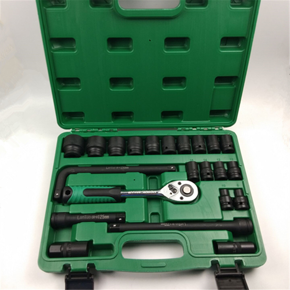 气动扳手套筒头气动大飞1/2套头弯杆接杆小风炮套筒套头六角套装