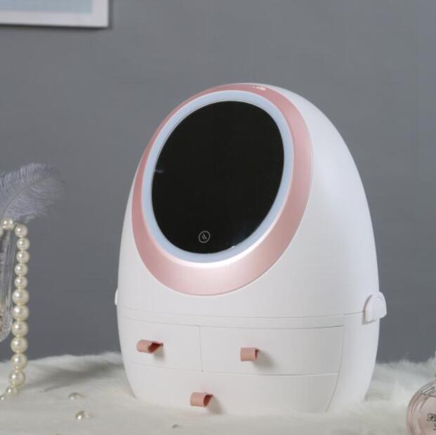 Dormitorio artefacto cosméticos caja de almacenamiento TikTok mismo cajón a prueba de polvo de escritorio joyería productos de cuidado de la piel caja de almacenamiento