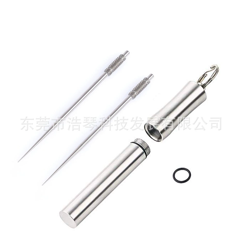 Портативный контейнер для зубочисток из нержавеющей стали Открытый мини ведро для зубочисток герметичный водонепроницаемый дорожный креативный ящик для зубочисток для хранения