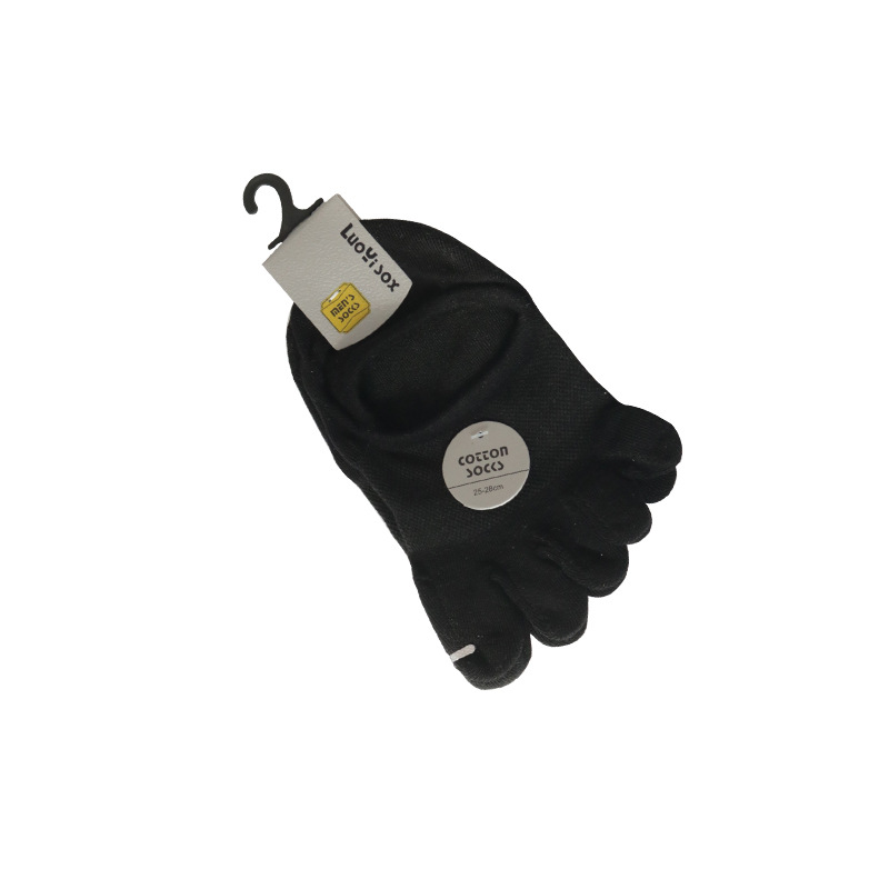 Tanfei verano malla de color sólido calcetines de cinco dedos calcetines de algodón ultrafinos invisibles de los hombres calcetines de los hombres venta directa de fábrica al por mayor