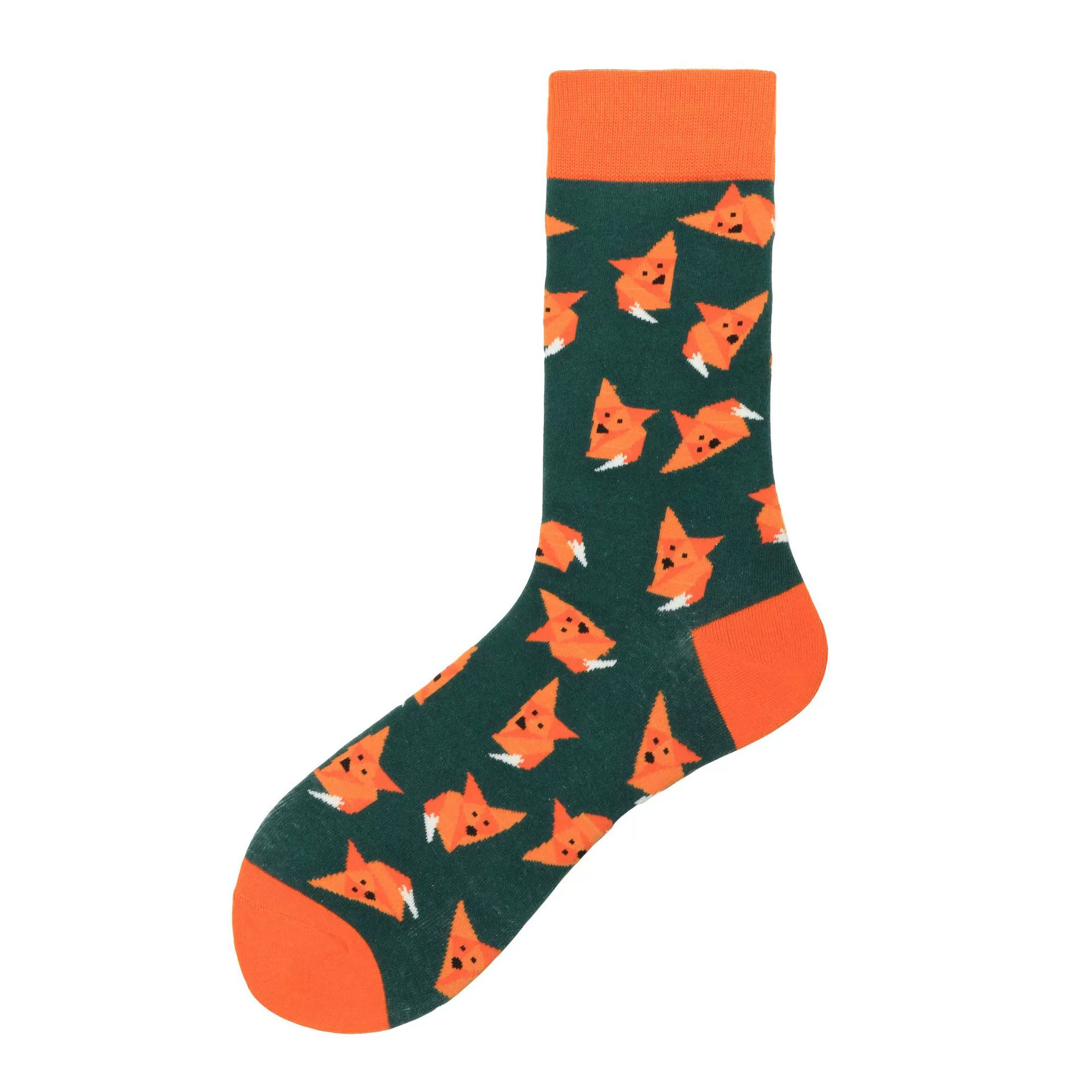 Spot autumn and winter new product cross -border Amazon Wish eBay cartoon animal letter color men's middle tube cotton socks