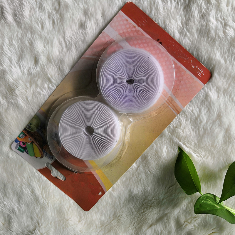 白色自粘子母贴搭扣 数据线整理魔术贴扎带 电线网线走线固定器