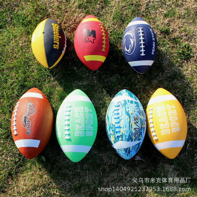 Manufacturer Customizes Rubber Footballs of Various Models Such as No. 3, No. 5, No. 7, Etc. New American Football