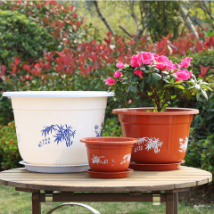 Plastic flower pots, resin thickened large flower pots, balcony flowers and vegetables, succulent pots, imitation ceramic pots manufacturer wholesale