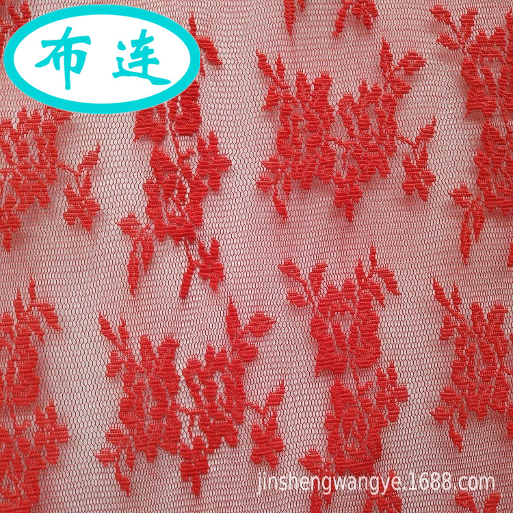 百款针织面料涤纶提花网布粗针经编女装童装布料【欢迎议价】