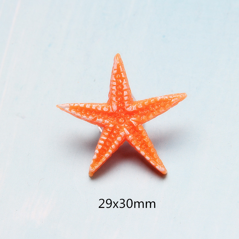 Anclaje estrella de mar resina Marina accesorios epoxi caja del teléfono la joyería DIY Delgado relleno fábrica al por mayor