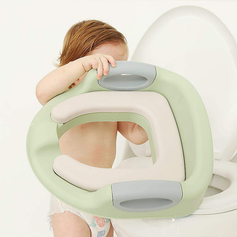 BabyMeaning auxiliary baby toilet large baby toilet ring with armrest children toilet wholesale