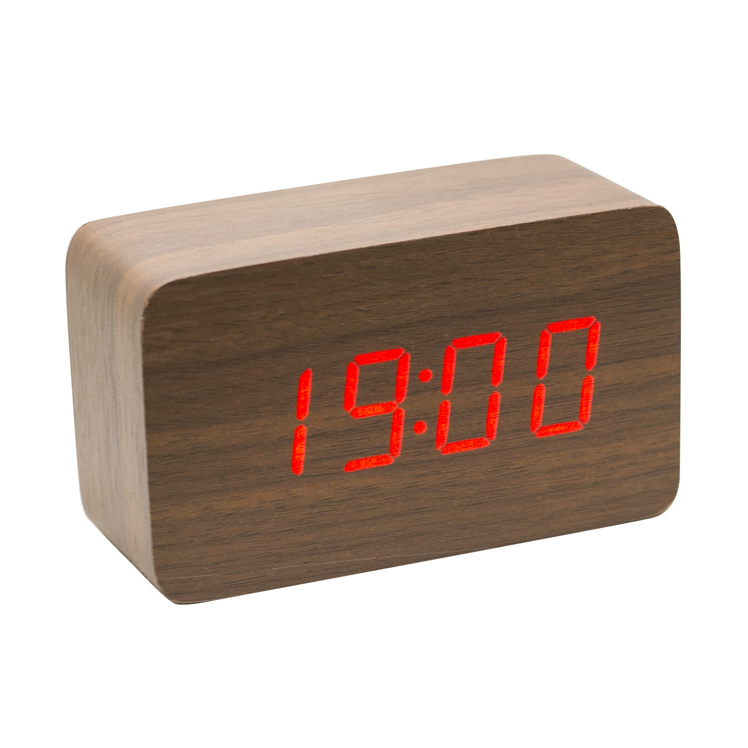 Creative electronic wooden thermometer, cute watch, Birthday gift
