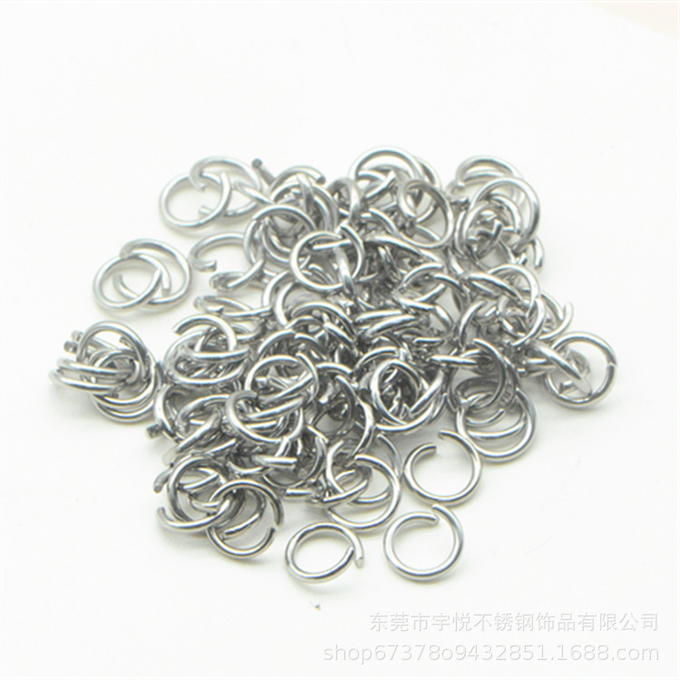Anillo de conexión de acero inoxidable galvanizado anillo abierto anillo cerrado anillo O anillo pulsera collar anillo de conexión fábrica al por mayor