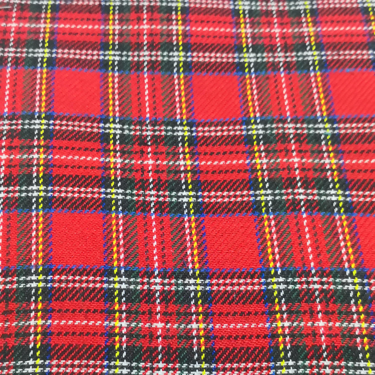 现货供应校服苏格兰格子布 日韩风格 校裤校裙园服色织TR格子面料
