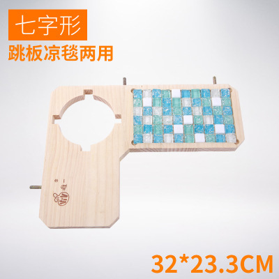 Wholesale springboard double-sided cooling blanket for summer cooling, springboard cooling pad for rabbits and hamsters to cool down, wooden pedal cooling board