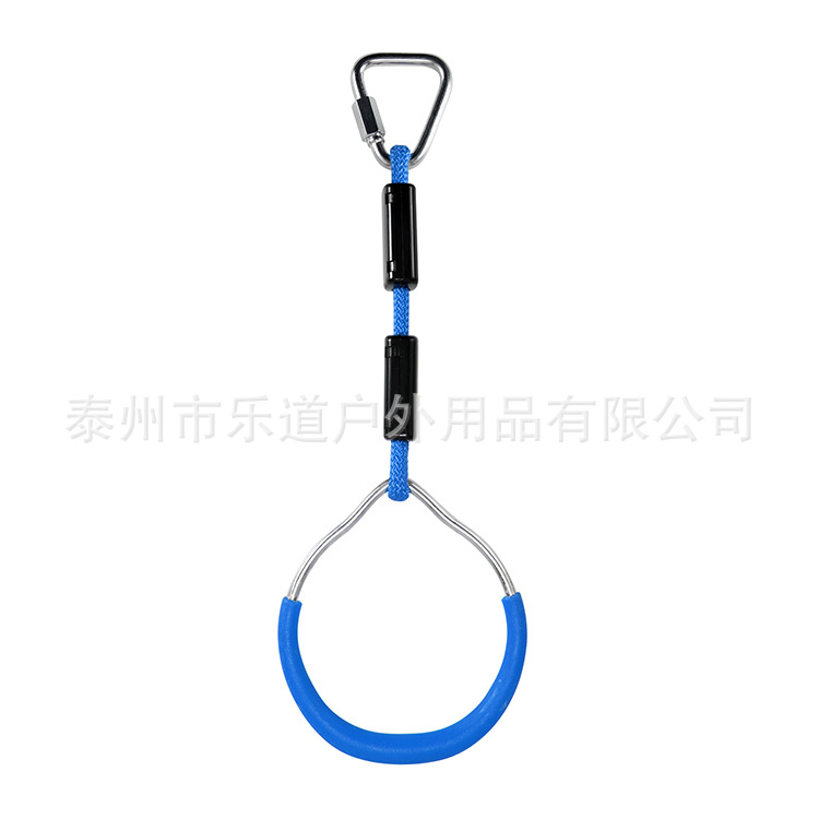 Amazon Venta caliente de los niños coloridos anillos al aire libre ninja cuerda combinación accesorios aérea escalada anillo colgante