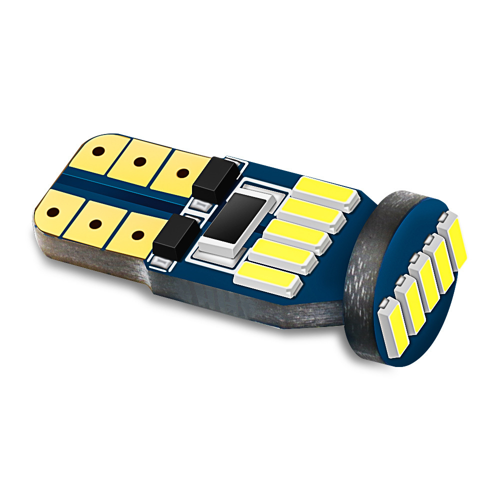 Directo de fábrica LED ancho de luz T10 4014 15smd decodificación luz de la matrícula w5w luz de lectura del coche pequeña Luz