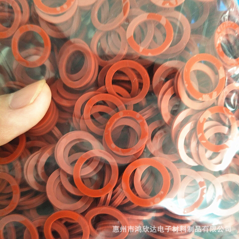 厂家直销同心圆密封胶条同心圆密封胶圈红色硅胶密封胶垫防滑