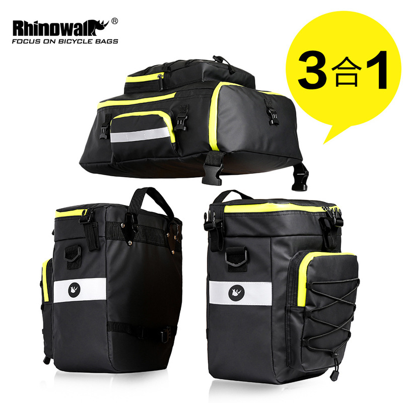 Rhinowalk Rhino Walking Bicycle Bag Three-in-One Multifunctional Rear Shelf Pack Waterproof Bag Cross-Border Rhinowalk Rhino Walking Bicycle Bag Three-in-One Multifunctional Rear Shelf Pack Waterproof Bag Cross-Border