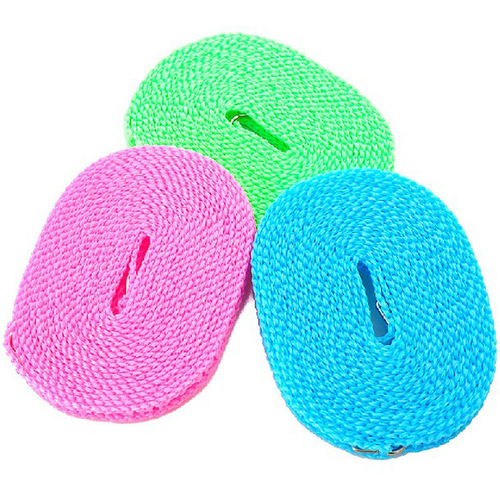 Non-slip and windproof clothesline fence type clothesline drying line 5m drying line outdoor travel hanging wholesale