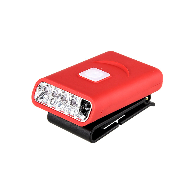 Lámpara de pesca LED conveniente, lámpara de sombrero con sensor de clip, batería de litio de gran capacidad especial para exteriores, súper batería de espera