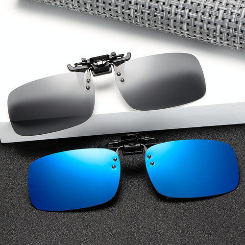 Factory direct sales nearsighted polarized sunglasses clip lenses can be flipped up eyeglass clips men and women driving sunglasses clips wholesale 