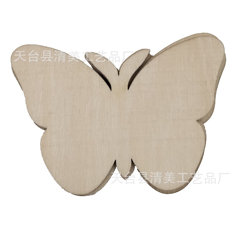 Diy madera linda mariposa pintada productos hechos a mano para niños color madera original cortina de puerta creativa decoración simple decoración