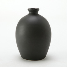 一斤装哑光黑色陶瓷小酒壶土陶酒坛子密封仿古空瓶子白酒黄酒包装