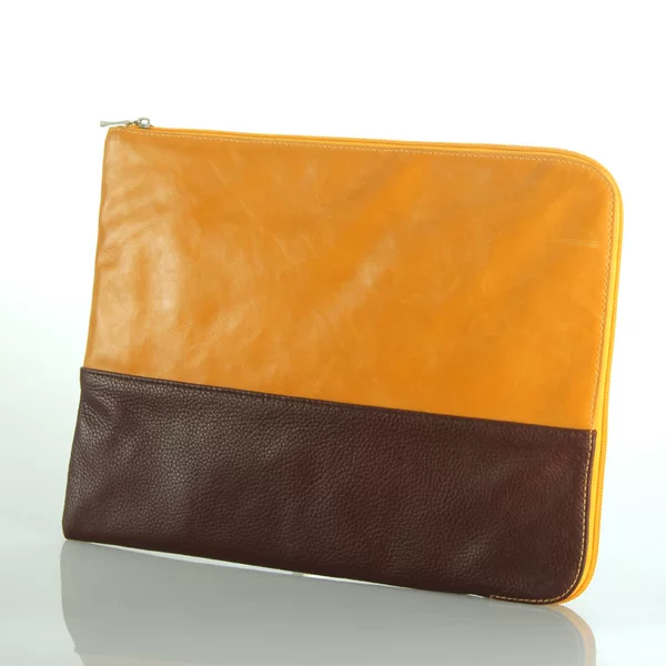 New Processing and Customized Pu Splicing Computer Bag, Notebook Satchel Cosmetics Bag, iPad Computer File Bag