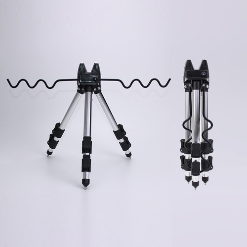 Weihe retractable sea rod holder short section tripod thickened aluminum alloy foldable fishing rod turret stand wholesale