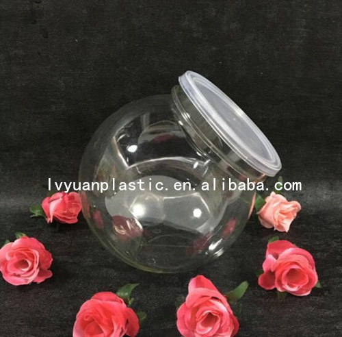 厂家直销塑料糖果罐，PET广口塑料瓶，1350ml  PET材质广口瓶，糖