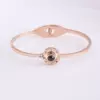 Golden gold bracelet stainless steel, does not fade, pink gold