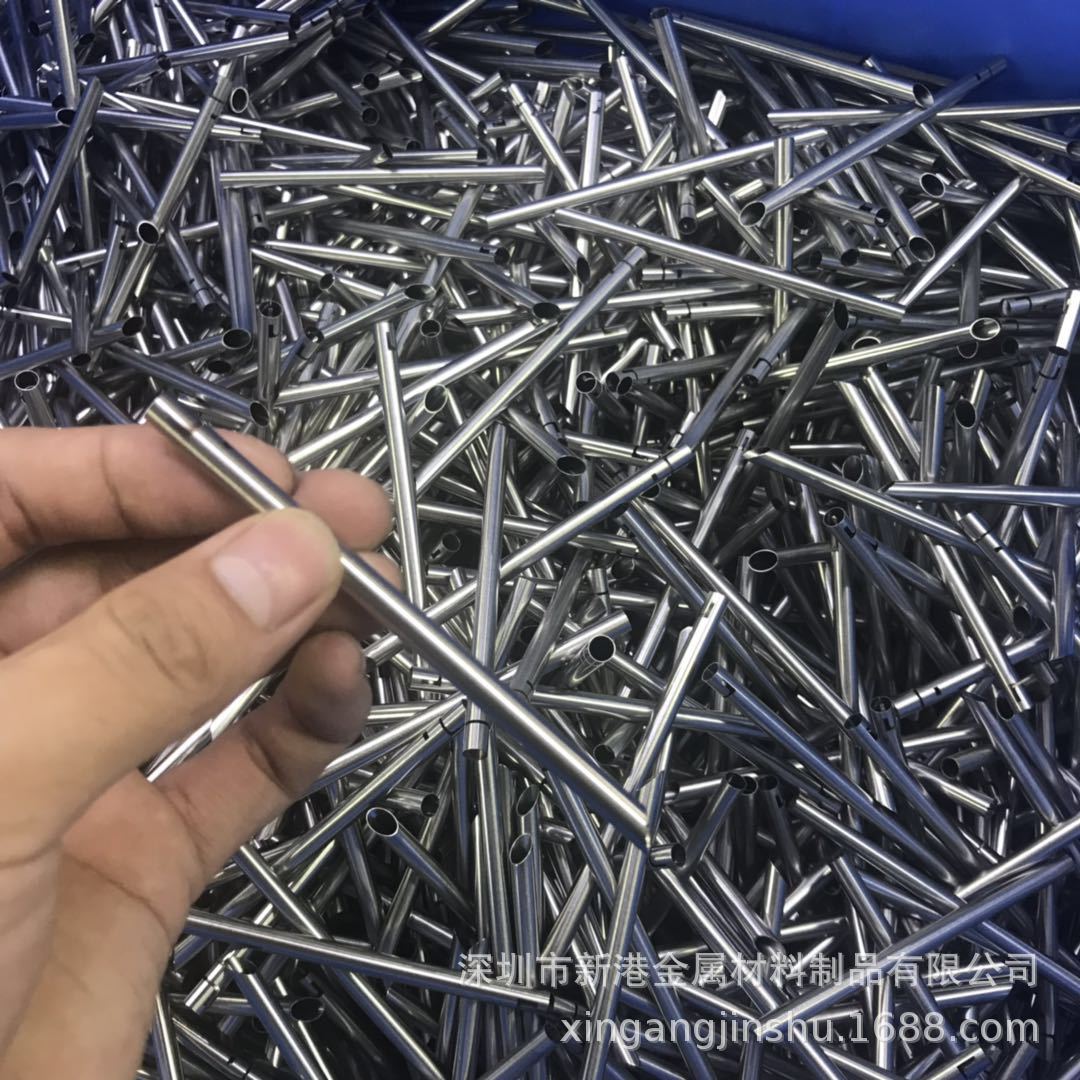 304 316L不锈钢毛细管 切割无毛刺 缩尖磨尖 变径封圆头 割槽